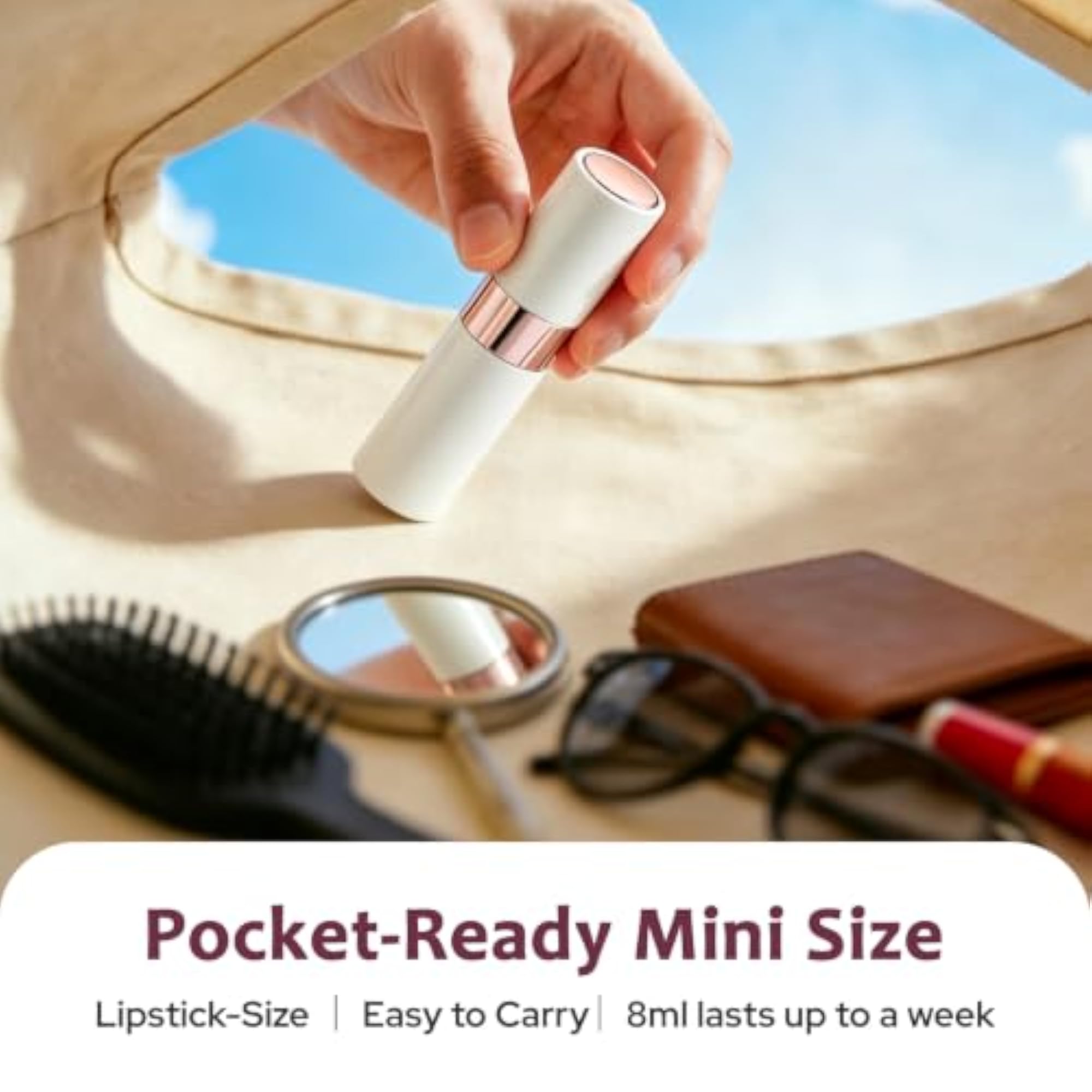 8ML Atomizer Perfume Spray Bottle for Travel, 3 PCS